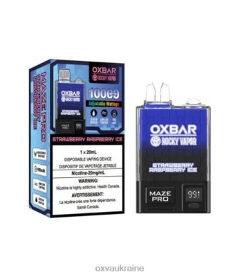 Oxva Disposable Z0B4N30 полуничний малиновий лід OXVA OXBAR maze pro 10000
